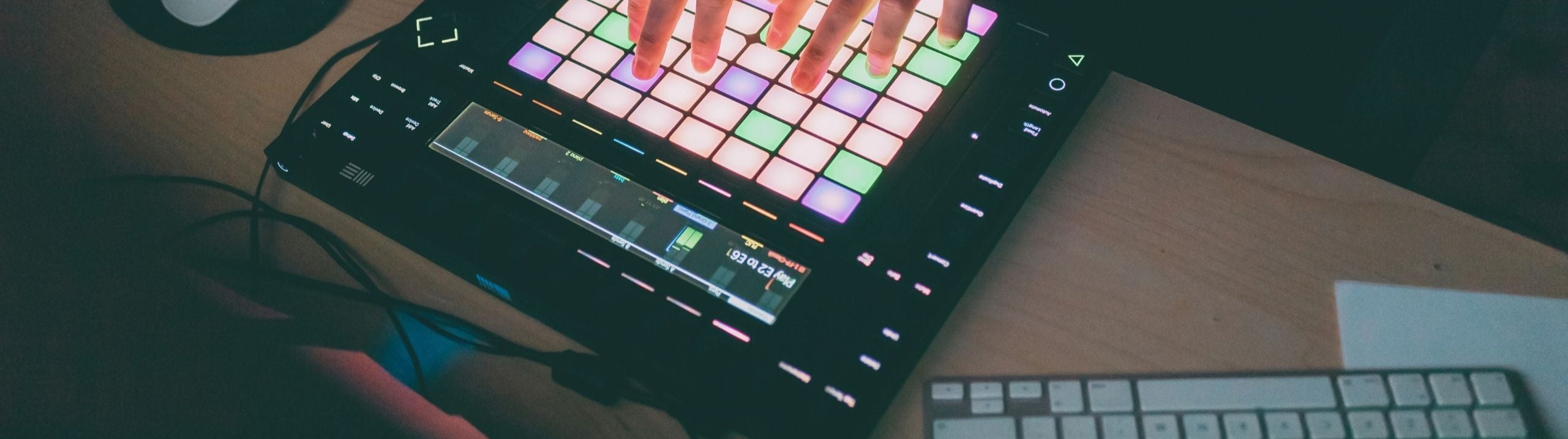 kursun öne çıkan özellikleri mix akademisi. drum pad renkli çalma görseli