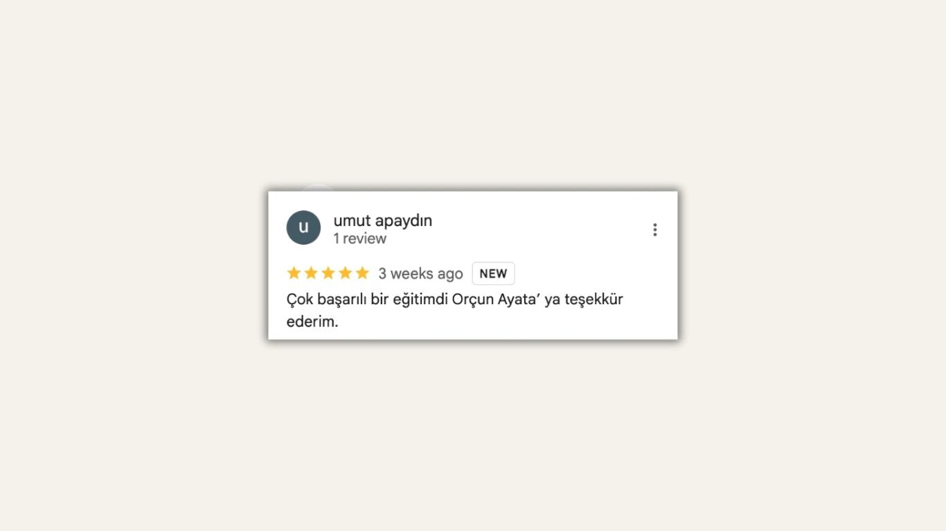 miksin temelleri kursu mix akademisi google review yorumu, katılımcı 2