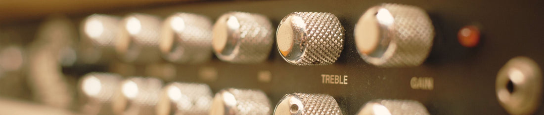 yakın çekim gitar amfisi