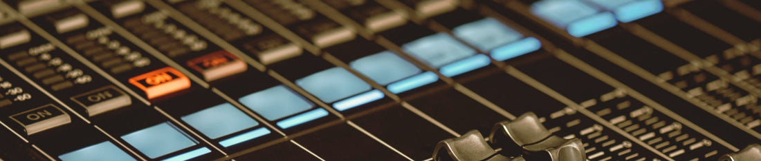 mastering analog ve dijital farkı, analog mikser fader görseli
