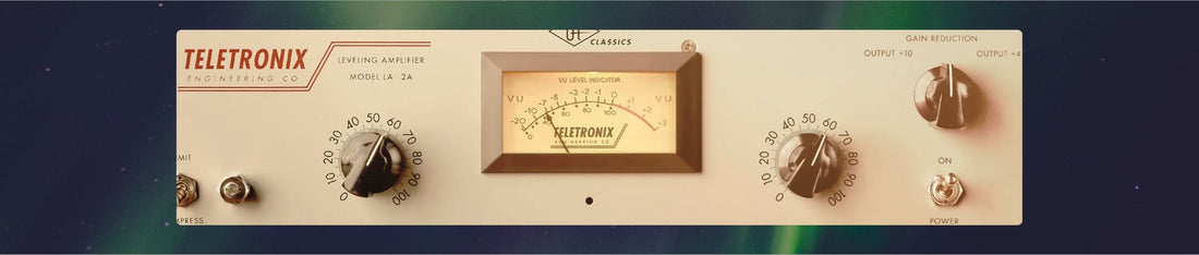  LA-2A Tüp Kompresör görüntüsü, analog versiyonu görselde ama dijital