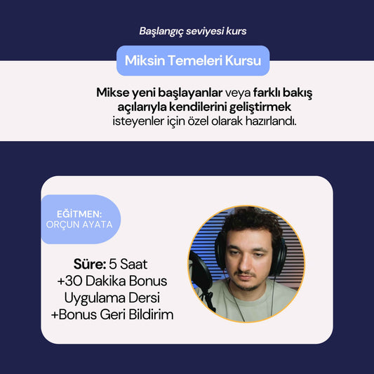 miks temelleri kursu için tanıtım görseli
